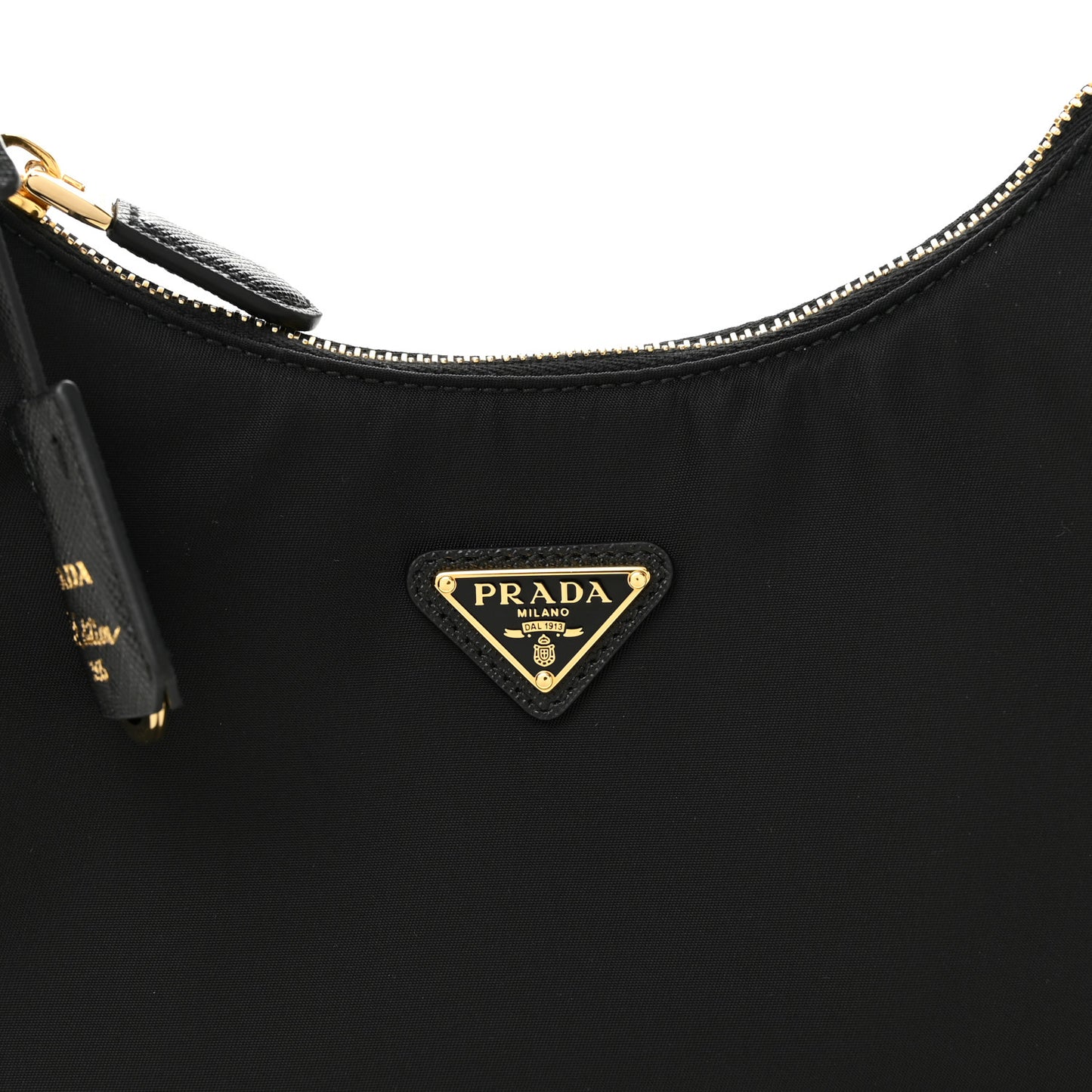 Tessuto Nylon Saffiano Mini Re-Edition 2005 Bag Black