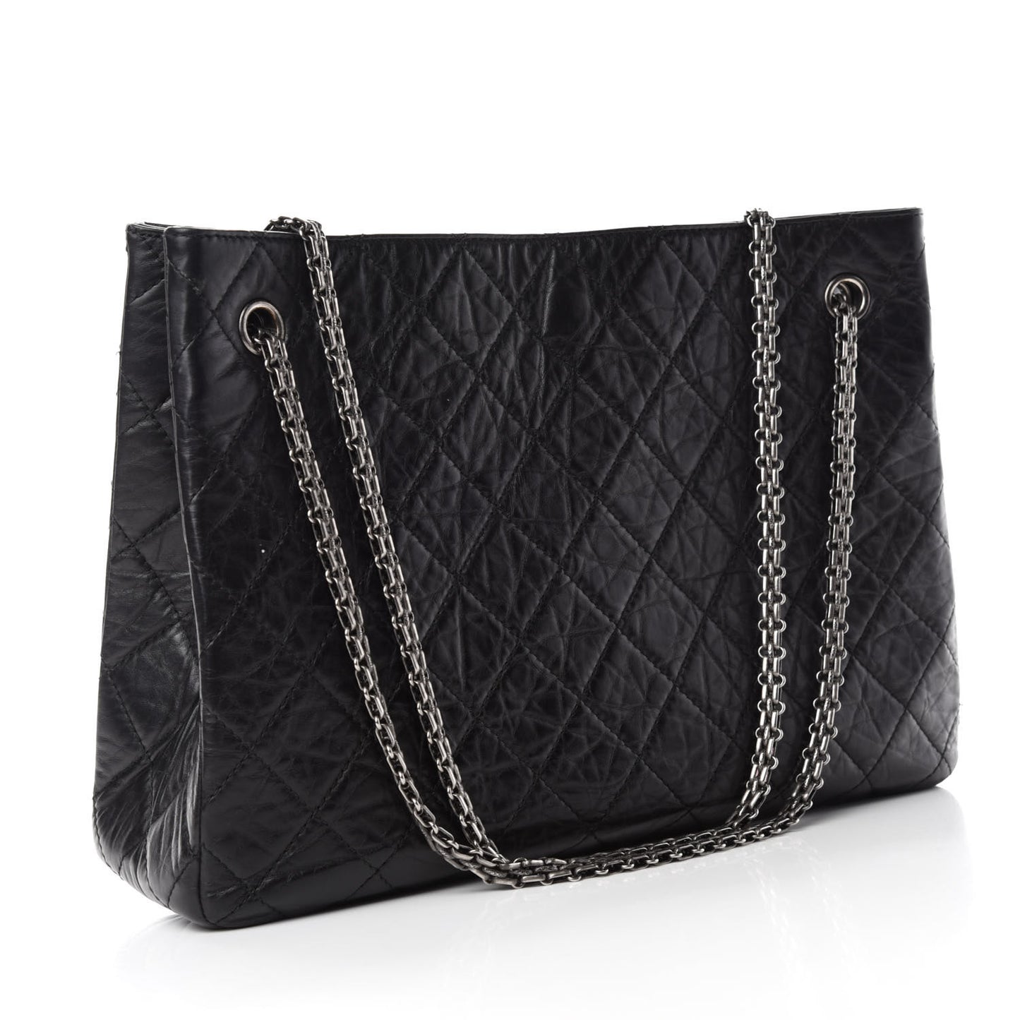 Aged Calfskin Reissue 2.55 Tote Black