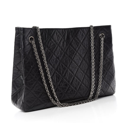 Chanel Aged Calfskin Reissue 2.55 Tote Black 3 of 13