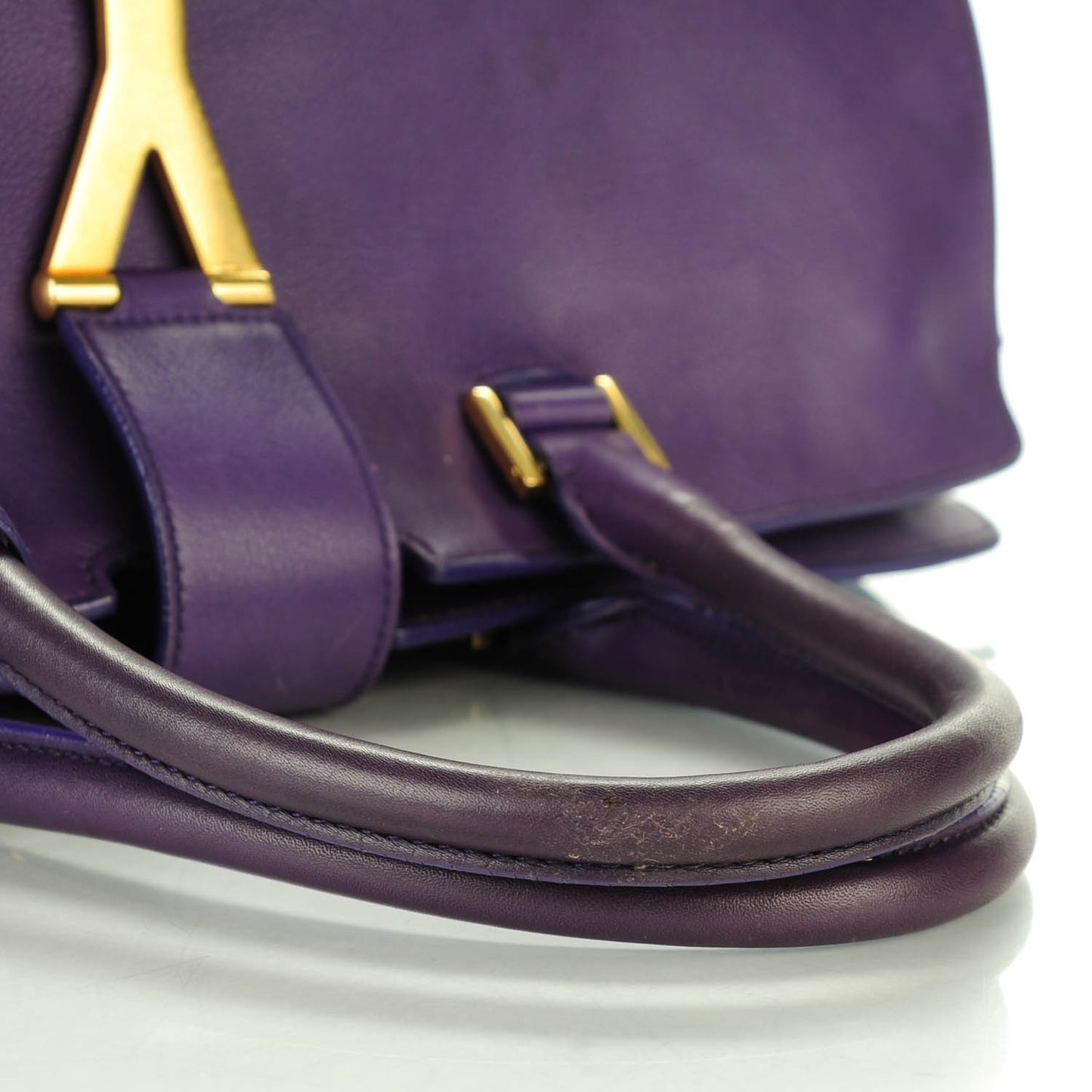 Calfskin Medium Classic Y Cabas Purple