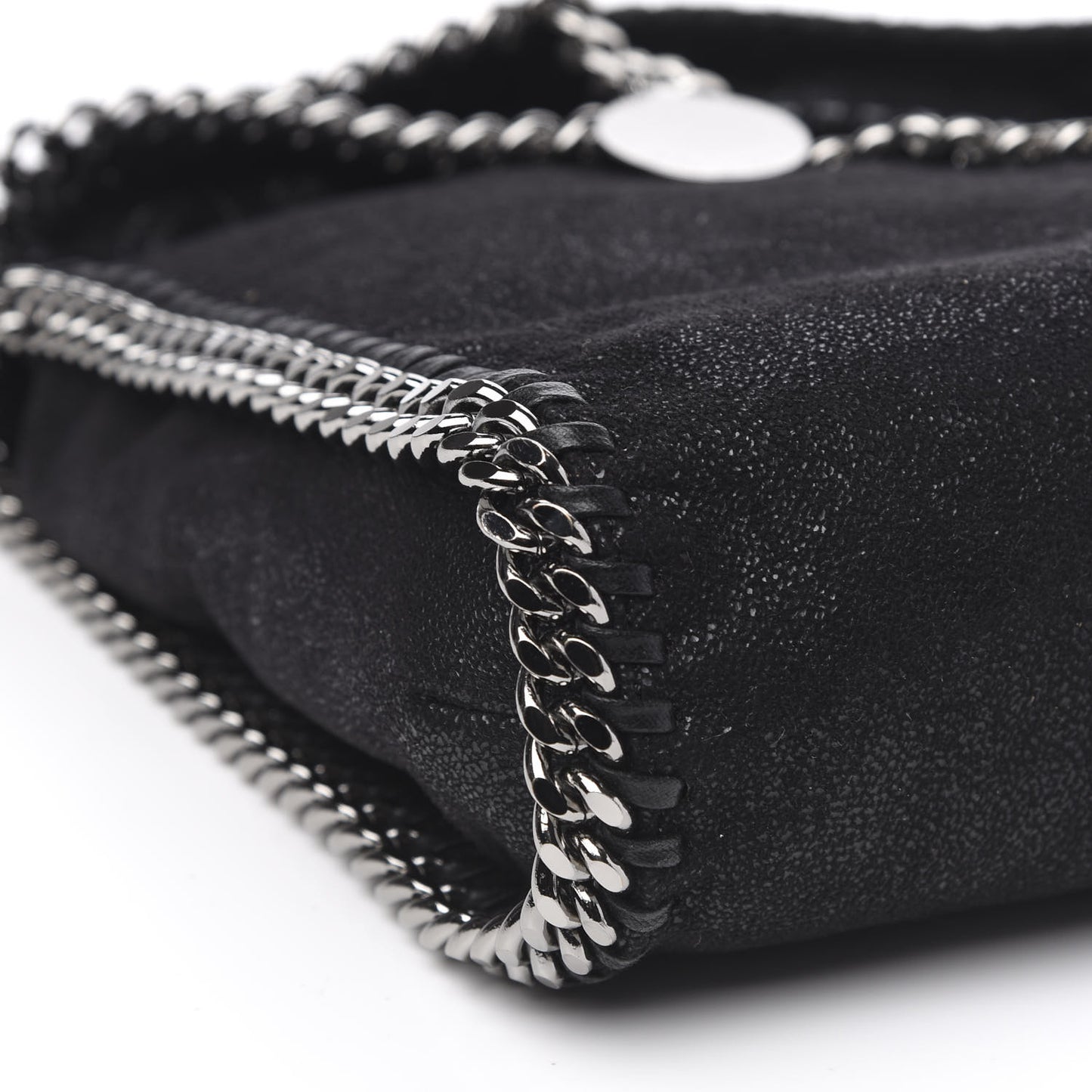 Shaggy Deer Falabella Fold Over Tote Black