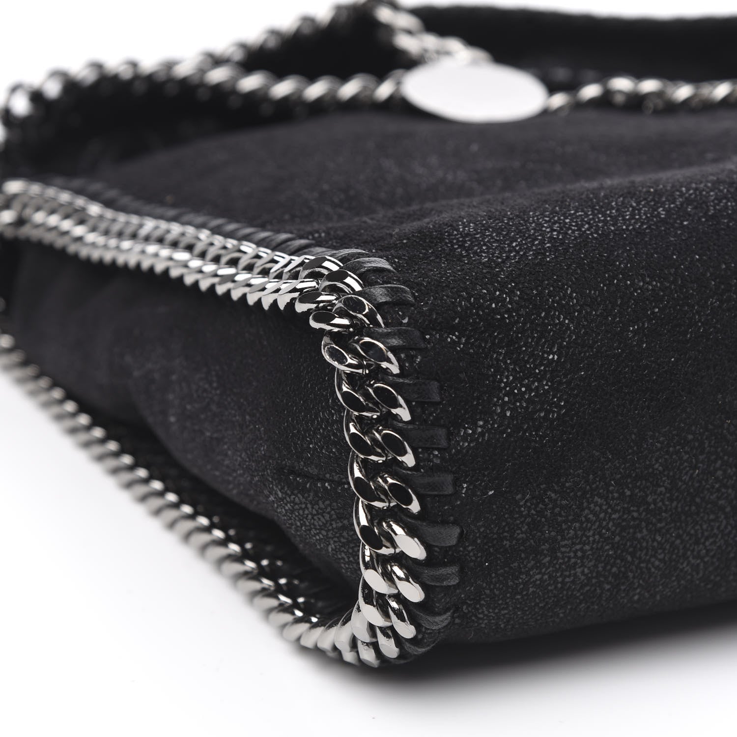 Stella McCartney Shaggy Deer Falabella Fold Over Tote Black 8 of 9