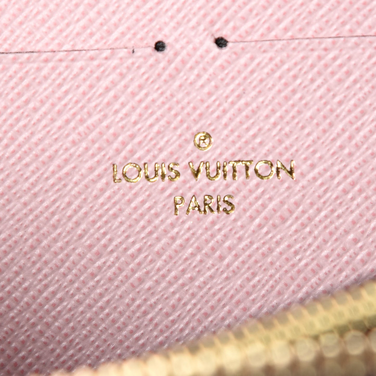 Monogram Clemence Wallet Rose Ballerine
