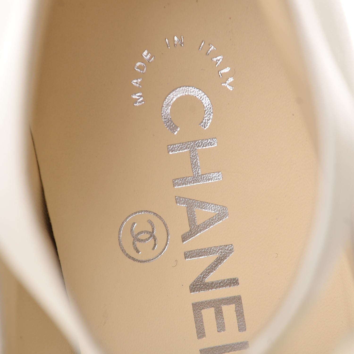 Chanel Lambskin Cap Toe Crystal Star Open Ankle Boots 38.5 White Black 7 of 9