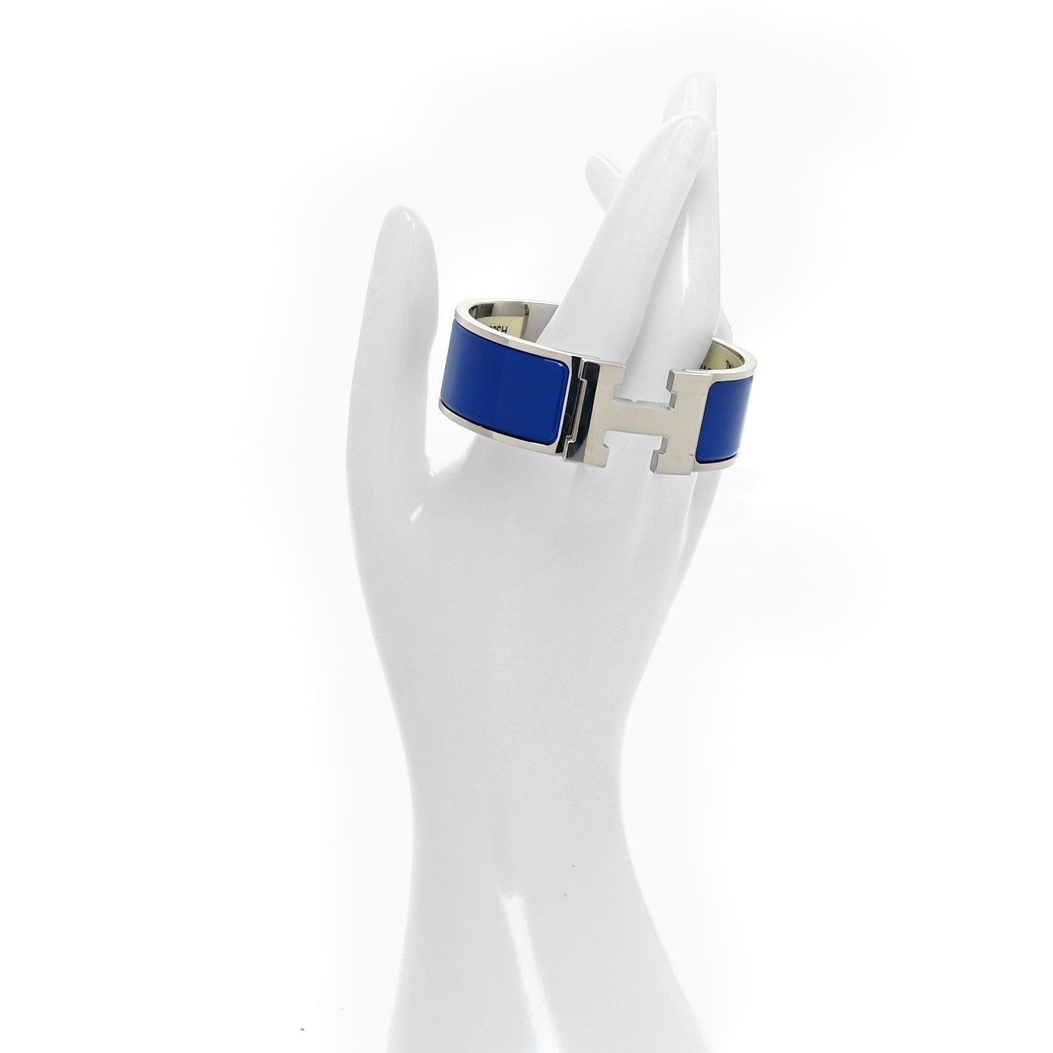 Hermes Enamel Wide Clic Clac H Bracelet PM Bleu Royal 2 of 6