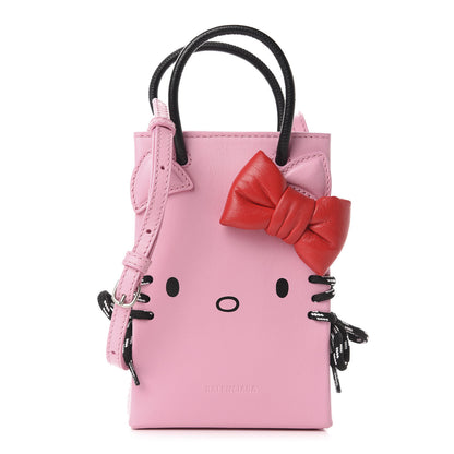 Balenciaga Calfskin Hello Kitty Phone Holder Bag Pink 1 of 9