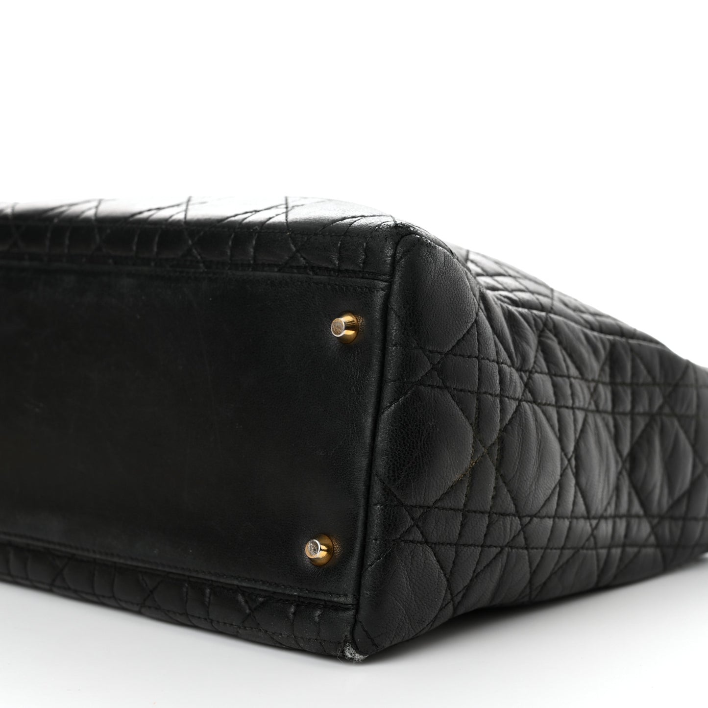 Lambskin Cannage Medium Lady Dior Black