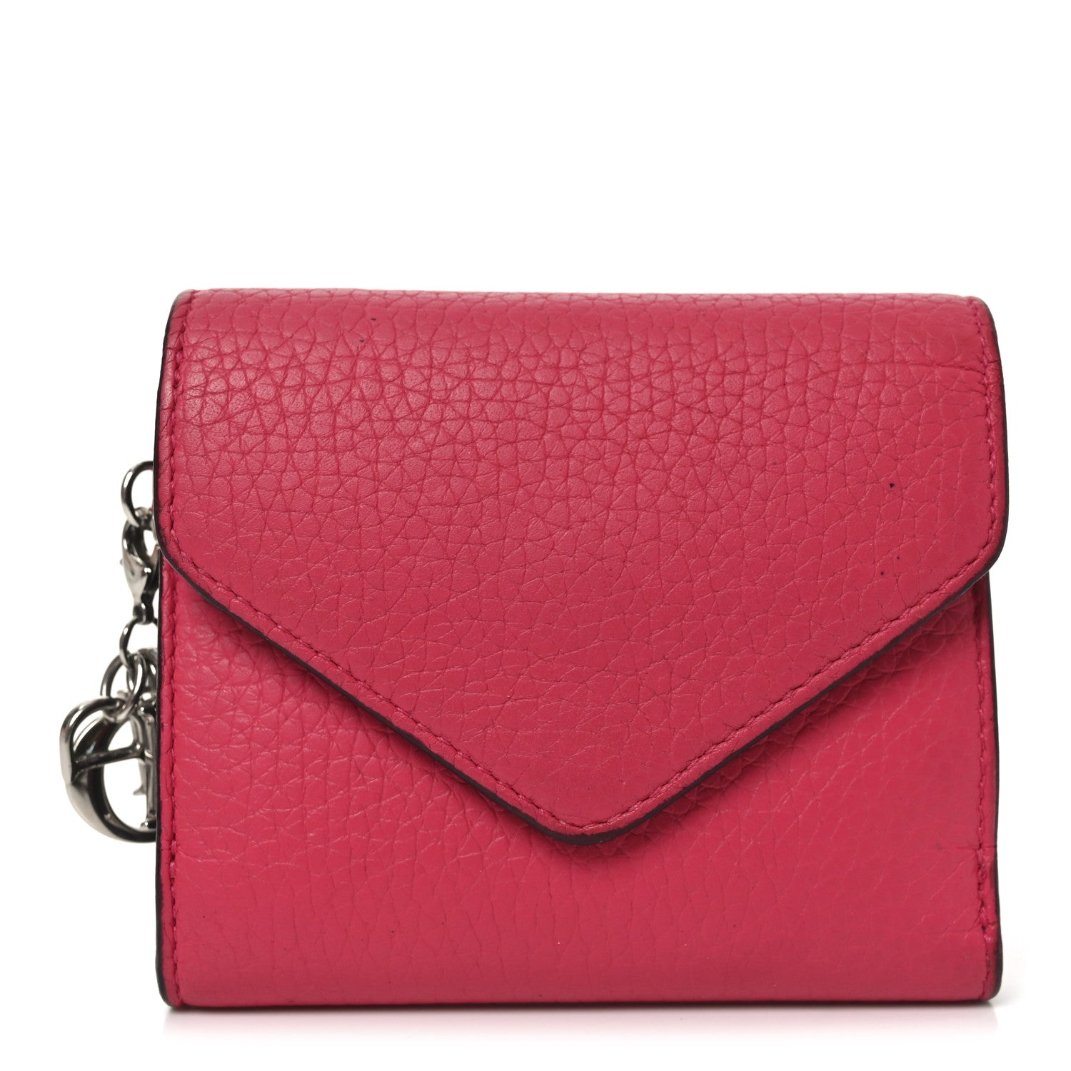 Christian Dior Bullcalf Diorissimo Medium Envelope Wallet Rose