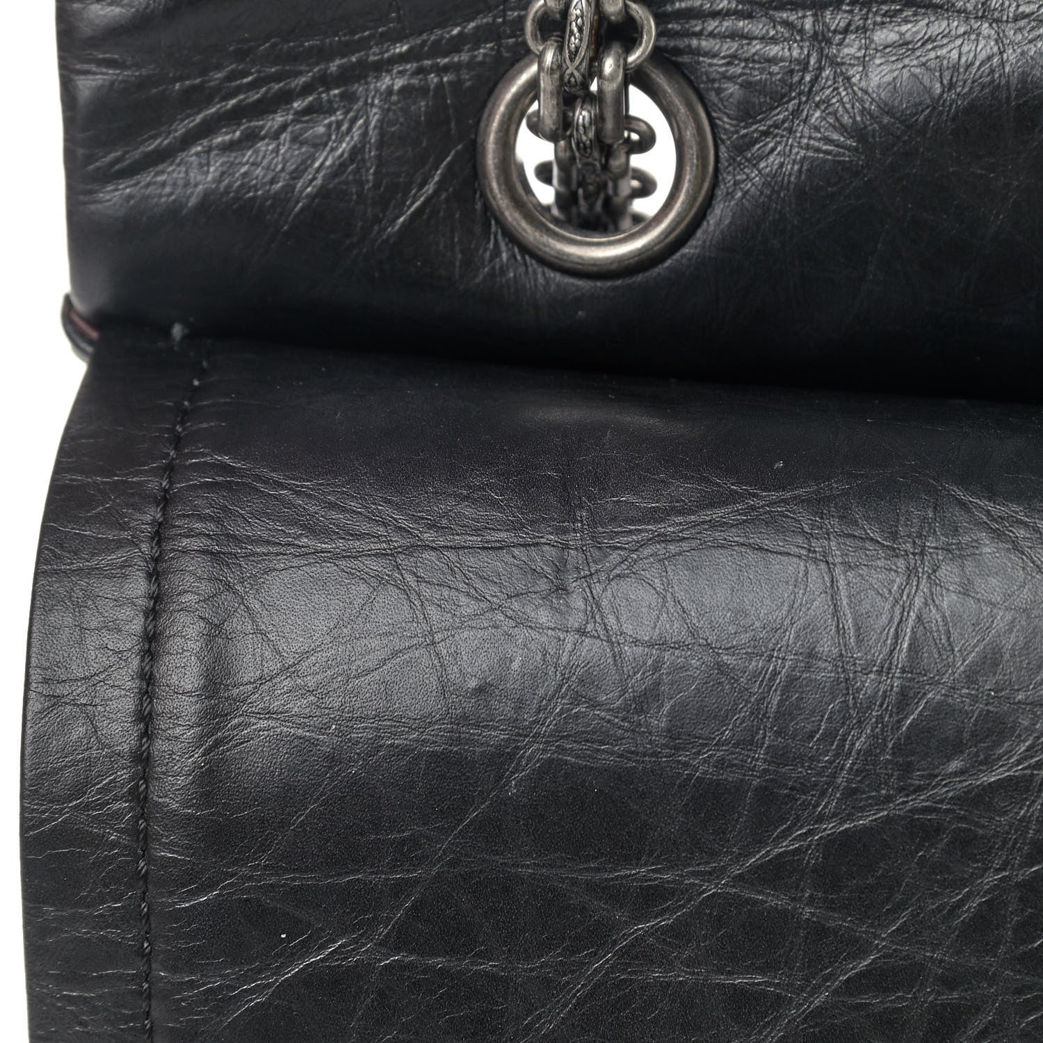 Chanel Aged Calfskin Quilted 2.55 Reissue 226 Flap Black 10 of 12