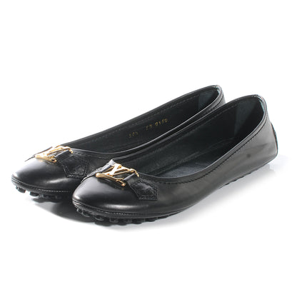Louis Vuitton Leather Oxford Ballerina Flats Black 38.5 3 of 7