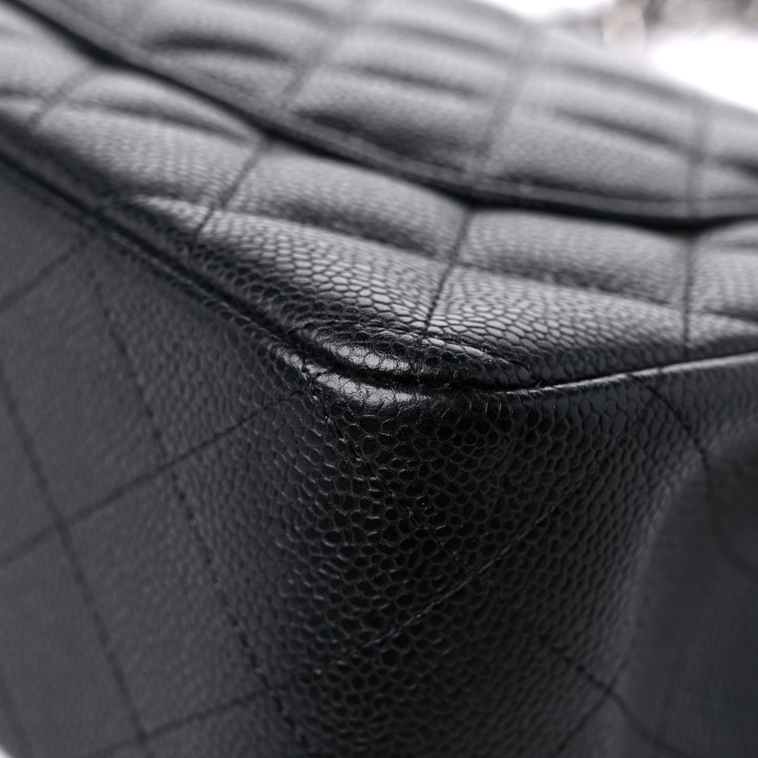 Chanel Caviar Quilted Jumbo Double Flap Black 11 of 15