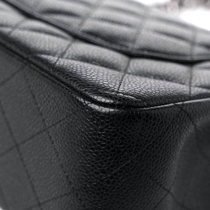 Chanel Caviar Quilted Jumbo Double Flap Black 11 of 15