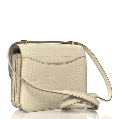 Hermes Matte Alligator Constance 18 Beton 3 of 11