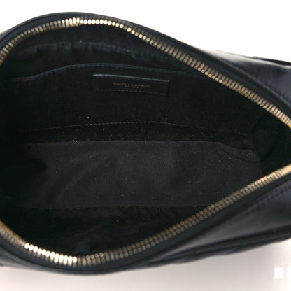 Saint Laurent Calfskin Matelasse Monogram Lou Camera Bag Black 5 of 7