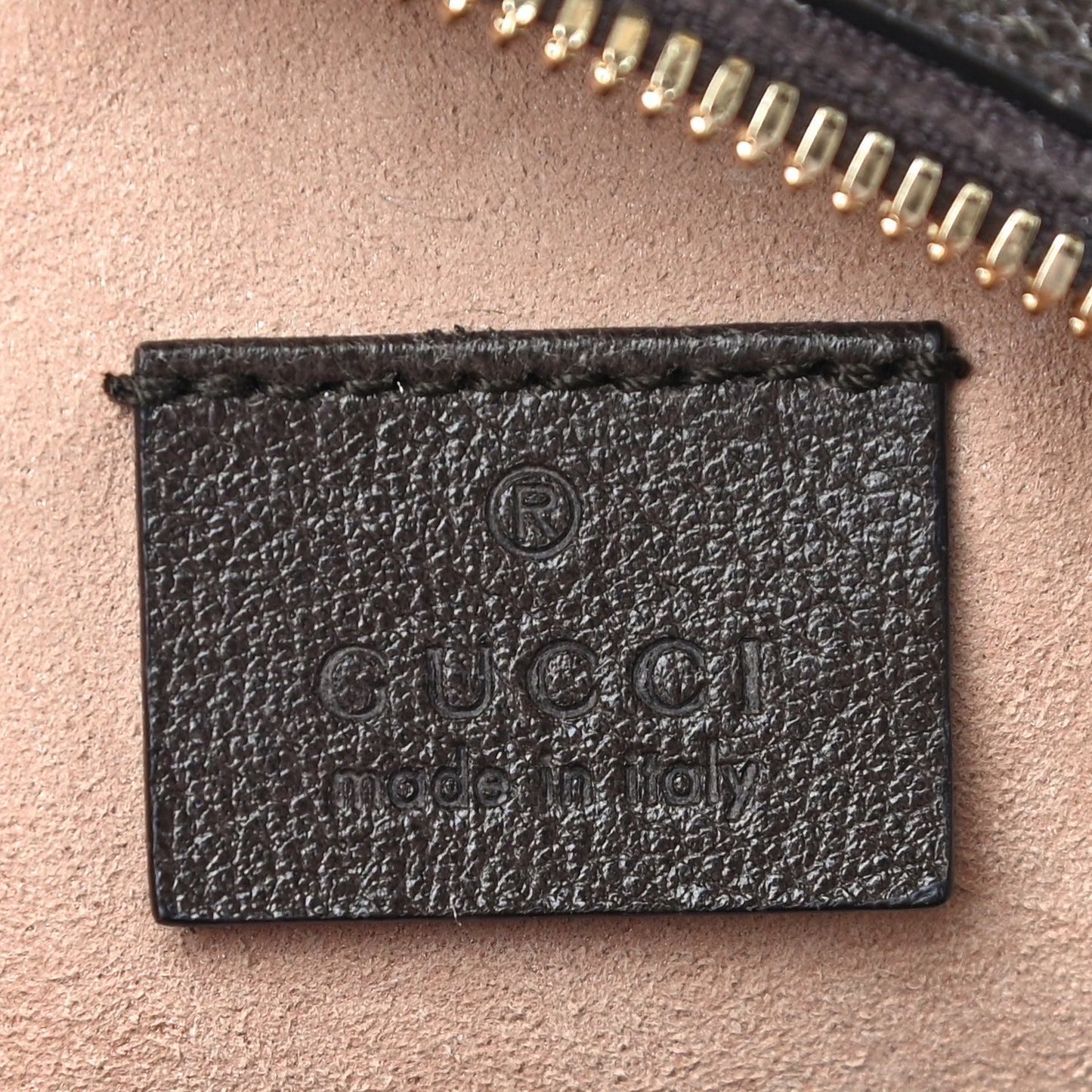 GG Supreme Monogram Web Mini Ophidia Round Shoulder Bag Brown