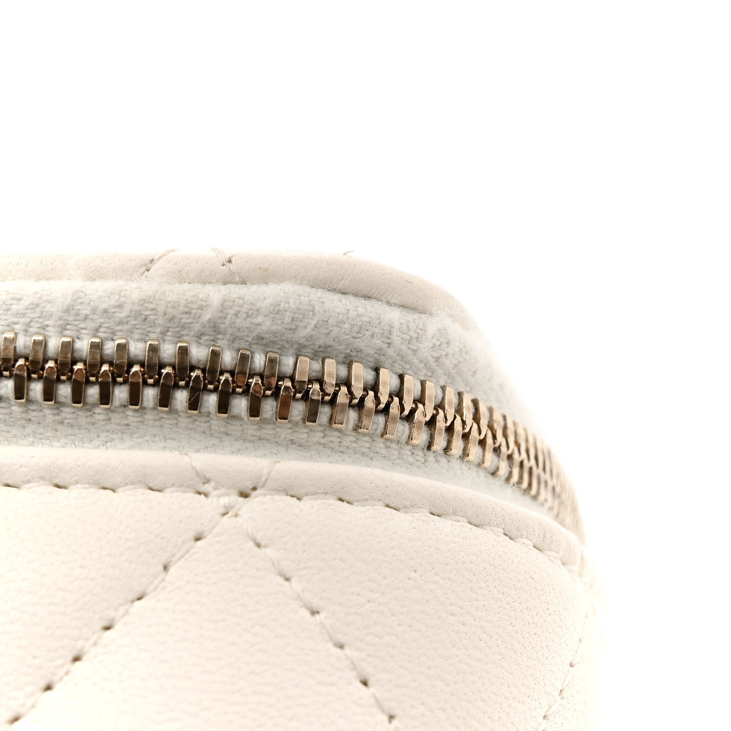 Chanel Lambskin Quilted Pearl Crush Small Vanity Case With Chain White 11 of 13