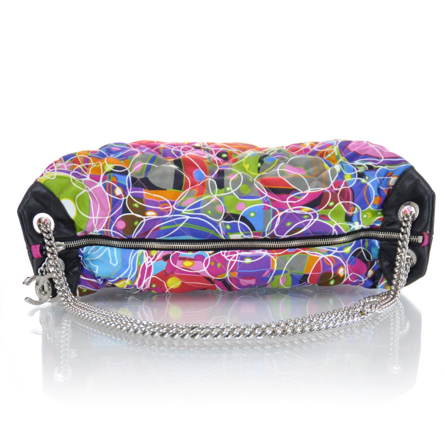 Satin Quilted Large Kaleidoscope Tote