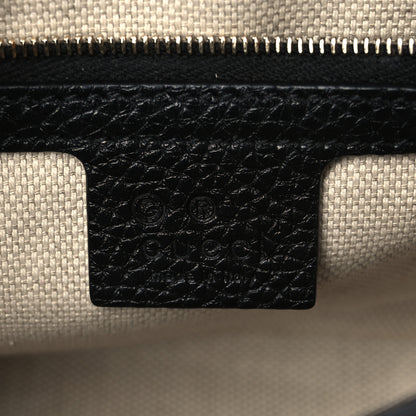 Gucci Pebbled Calfskin Medium Soho Flap Crossbody Black 6 of 11