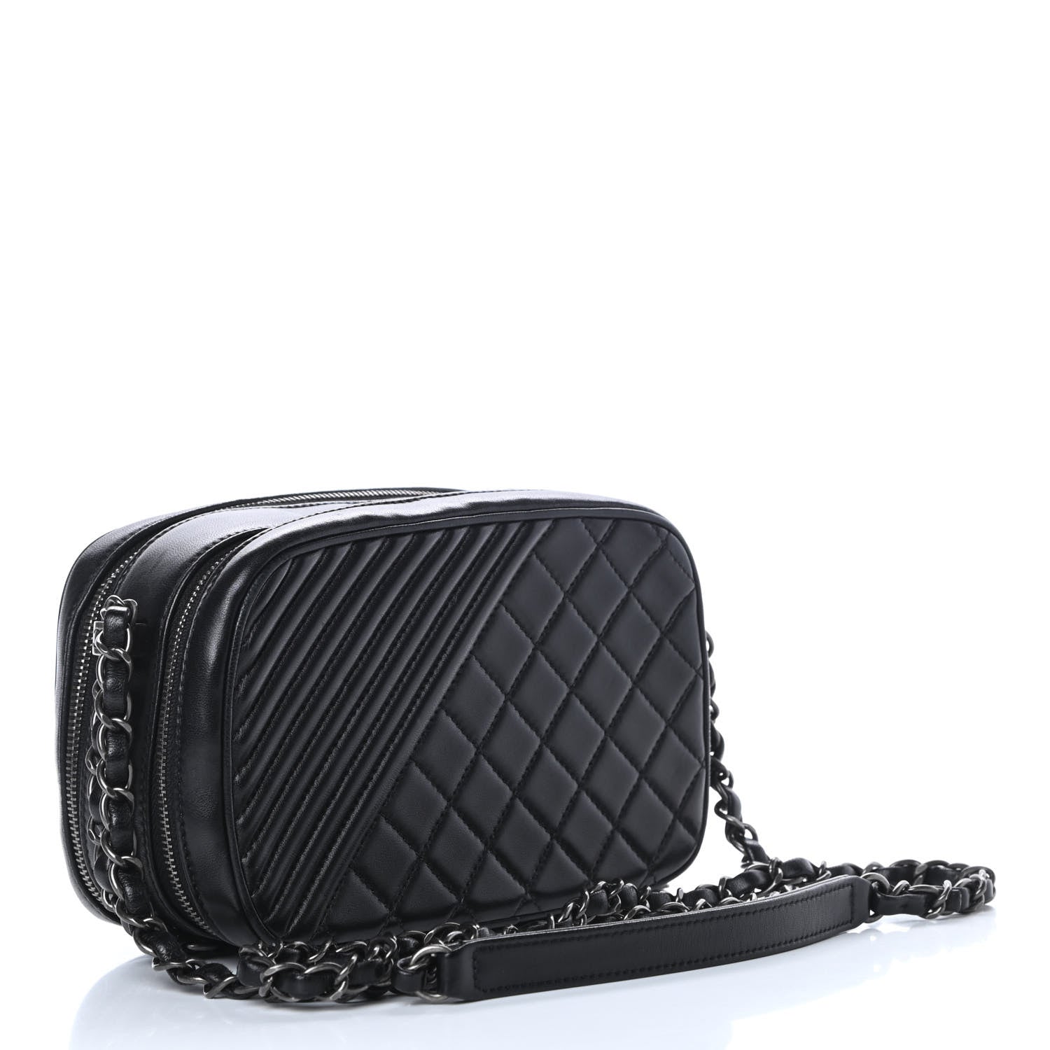 Chanel Lambskin Small Coco Boy Camera Case Black 3 of 13