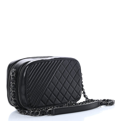 Chanel Lambskin Small Coco Boy Camera Case Black 3 of 13