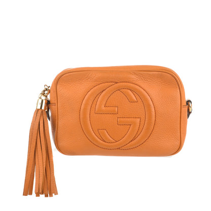 Gucci Pebbled Calfskin Small Soho Disco Bag Curcuma 1 of 7