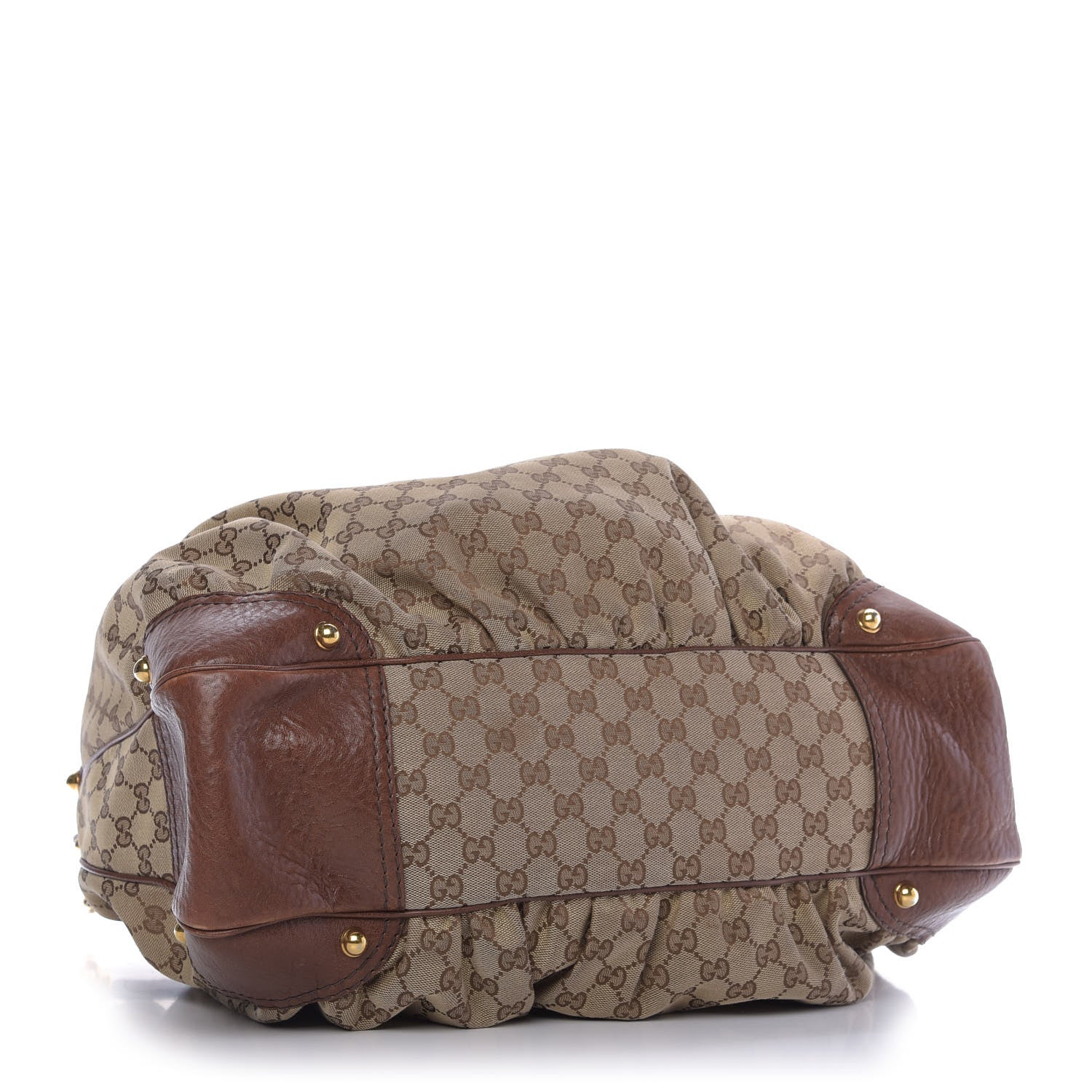 Gucci Monogram Large Jockey Hobo Brown 4 of 9