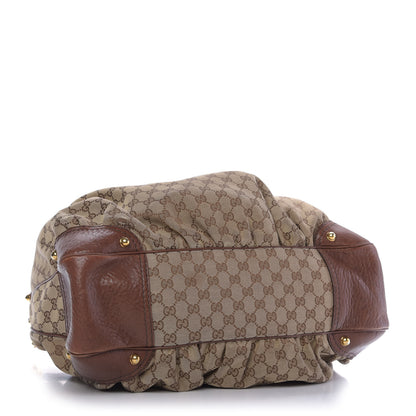 Gucci Monogram Large Jockey Hobo Brown 4 of 9