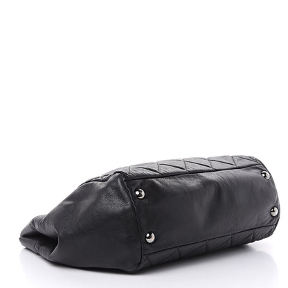 Chanel Soft Caviar Quilted Large Cells Tote Black 4 of 13