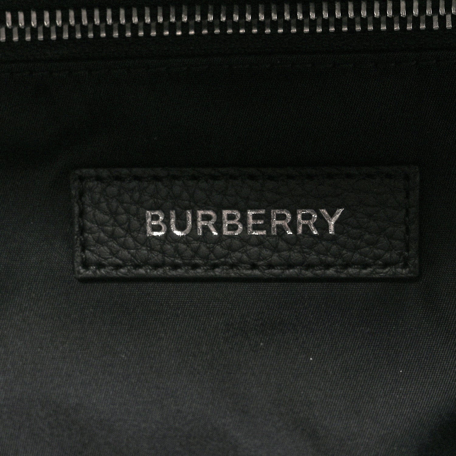 Burberry Calfskin Logo Embossed Backpack Black 5 of 8
