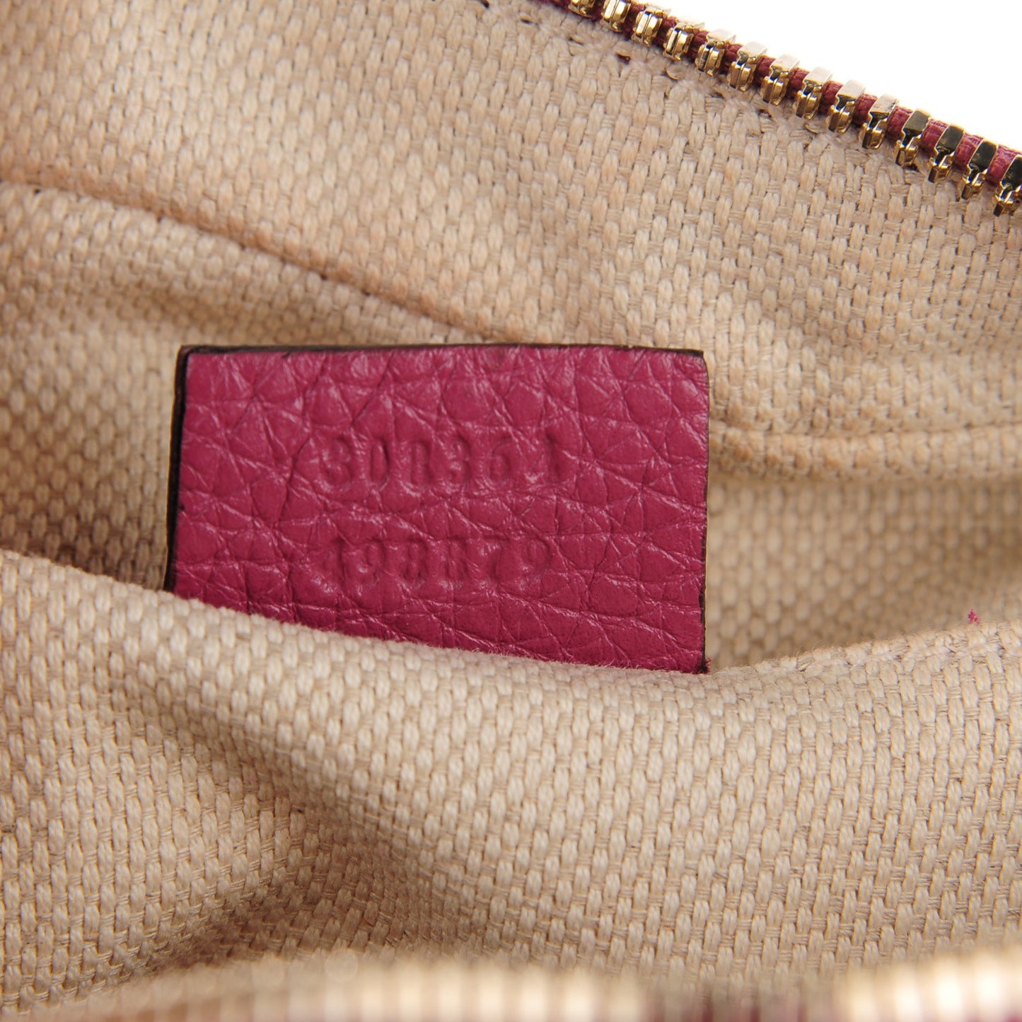 Pebbled Calfskin Small Soho Disco Bag Peonia Flower