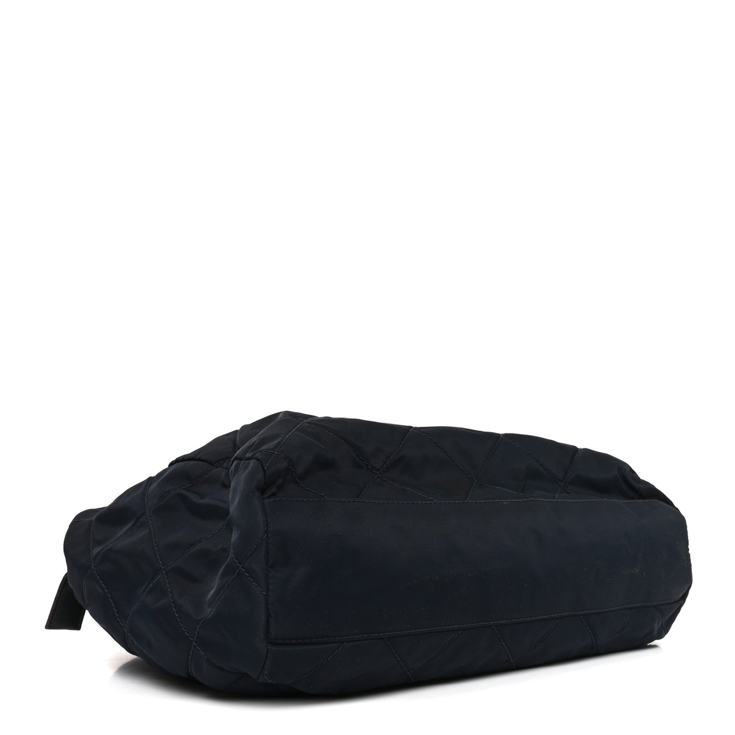 Nylon Tessuto Quilted Shoulder Bag Black