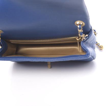 Chanel Lambskin Quilted Mini Rectangular Pearl Crush Flap Blue 5 of 11