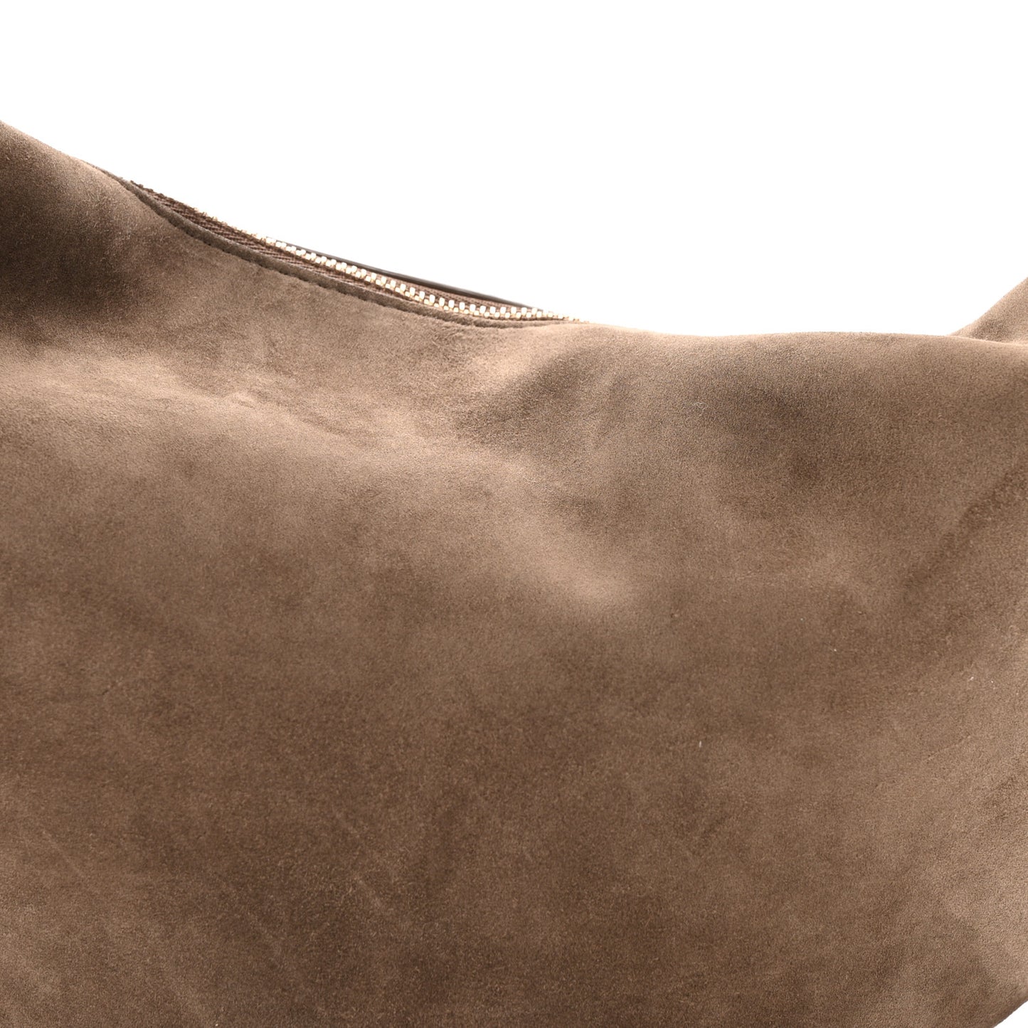 Suede Calfskin Medium Olivia Hobo Toffee