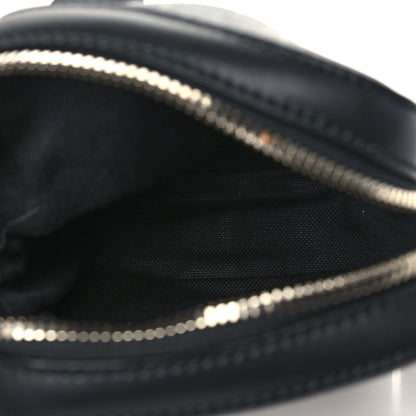 Gucci GG Supreme Monogram Appia Calfskin Web Small Camera Messenger Bag Black Grey 5 of 6