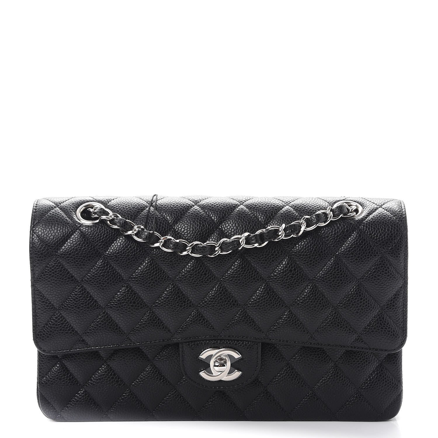 Chanel Caviar Quilted Medium Double Flap Black 1 of 8