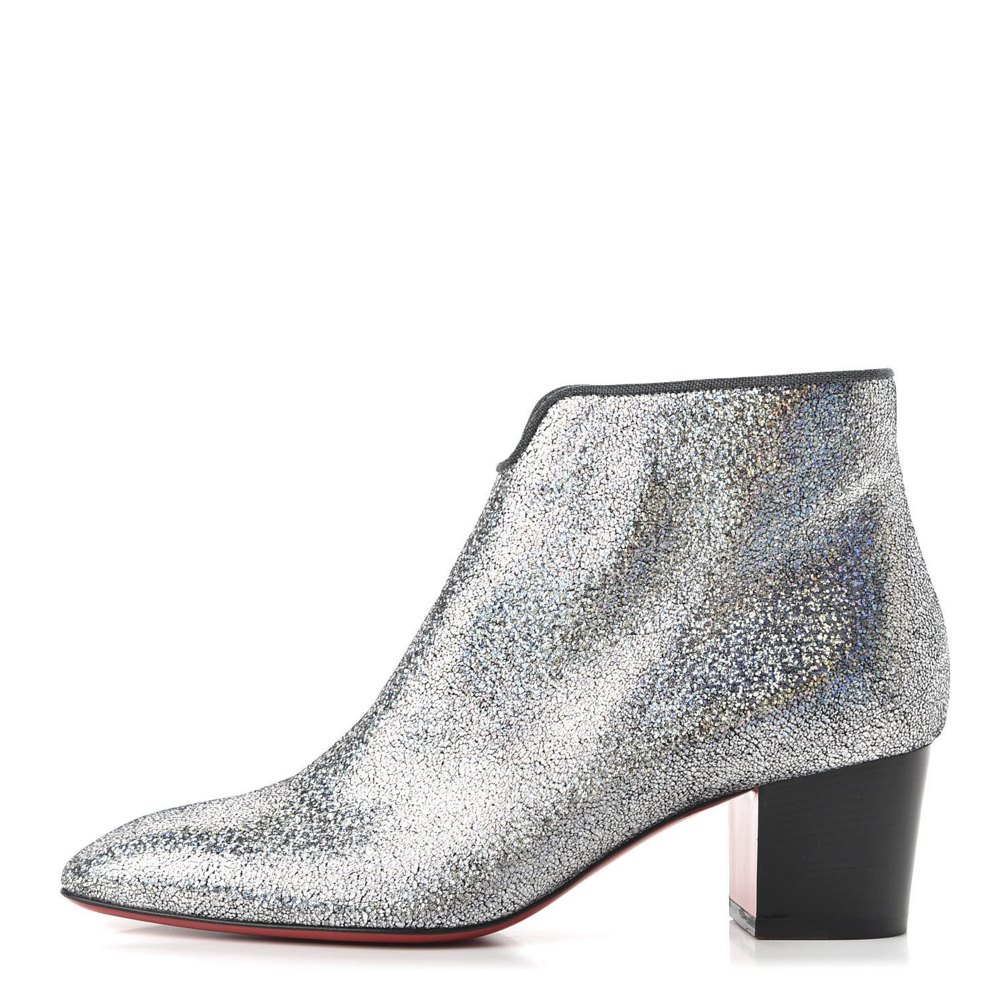 Glitter Disco 70S Ankle Boots 39 Silver