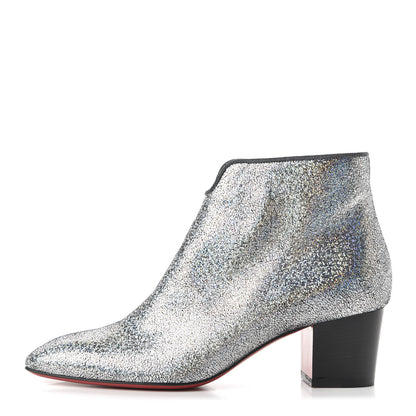 Christian Louboutin Glitter Disco 70S Ankle Boots 39 Silver 1 of 8