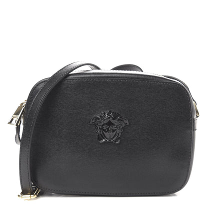 Versace Grained Calfskin Palazzo Camera Bag Black 1 of 9