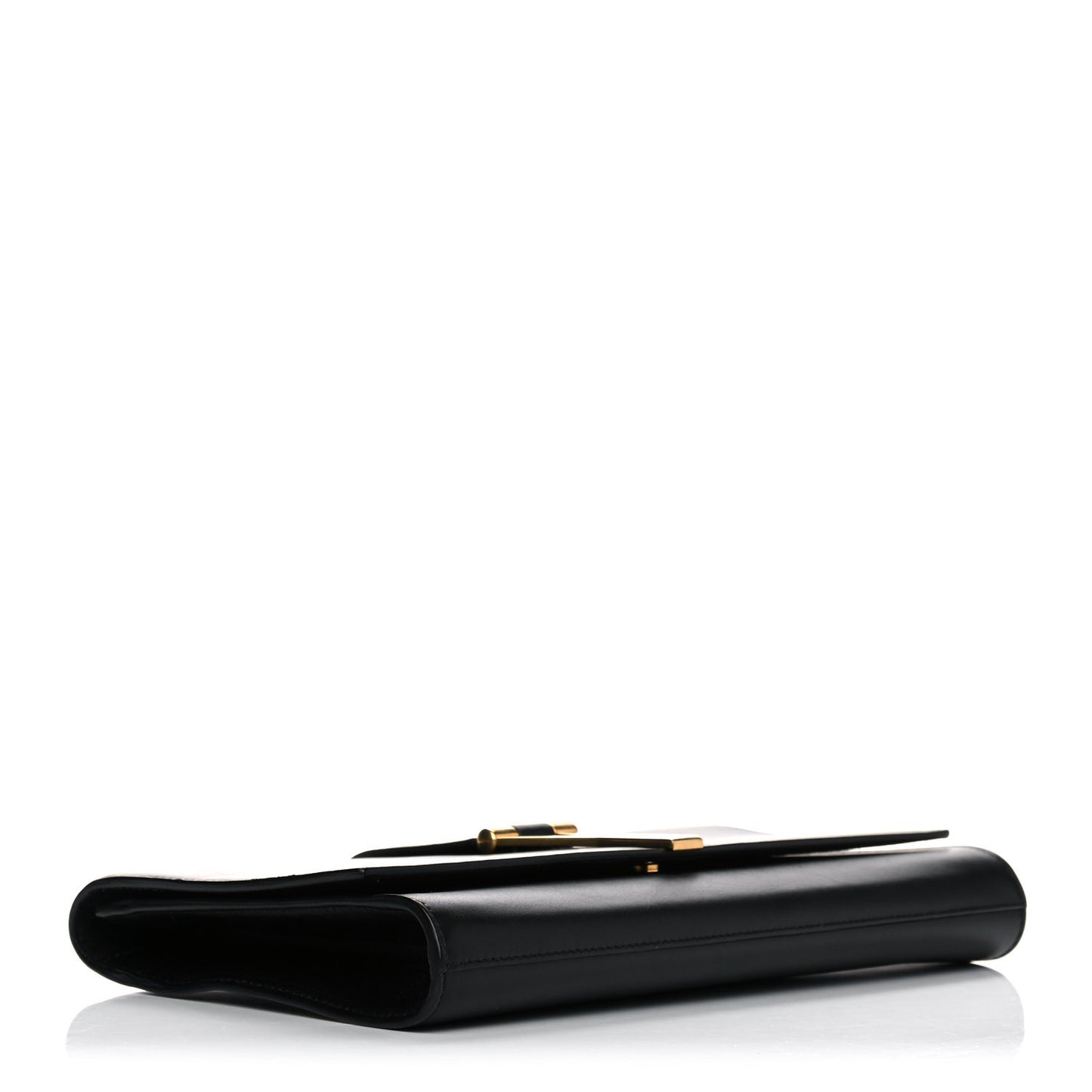 Textured Calfskin Y Ligne Clutch Black