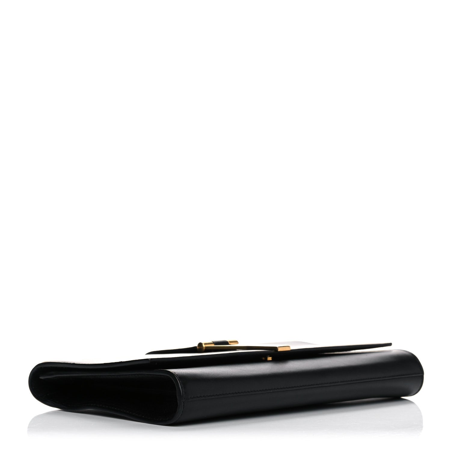 Saint Laurent Textured Calfskin Y Ligne Clutch Black 4 of 15