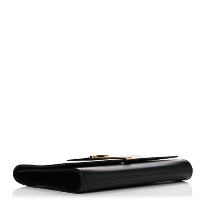 Saint Laurent Textured Calfskin Y Ligne Clutch Black 4 of 15