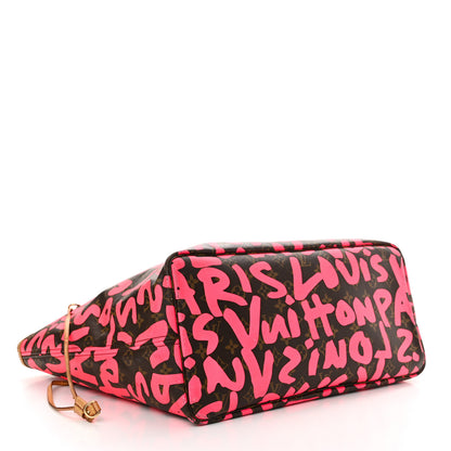 Louis Vuitton Monogram Graffiti Neverfull GM Fuchsia 4 of 28