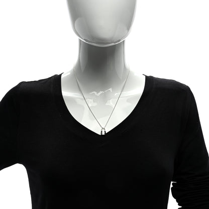 Louis Vuitton Sterling Silver Lockit Necklace 1 of 4
