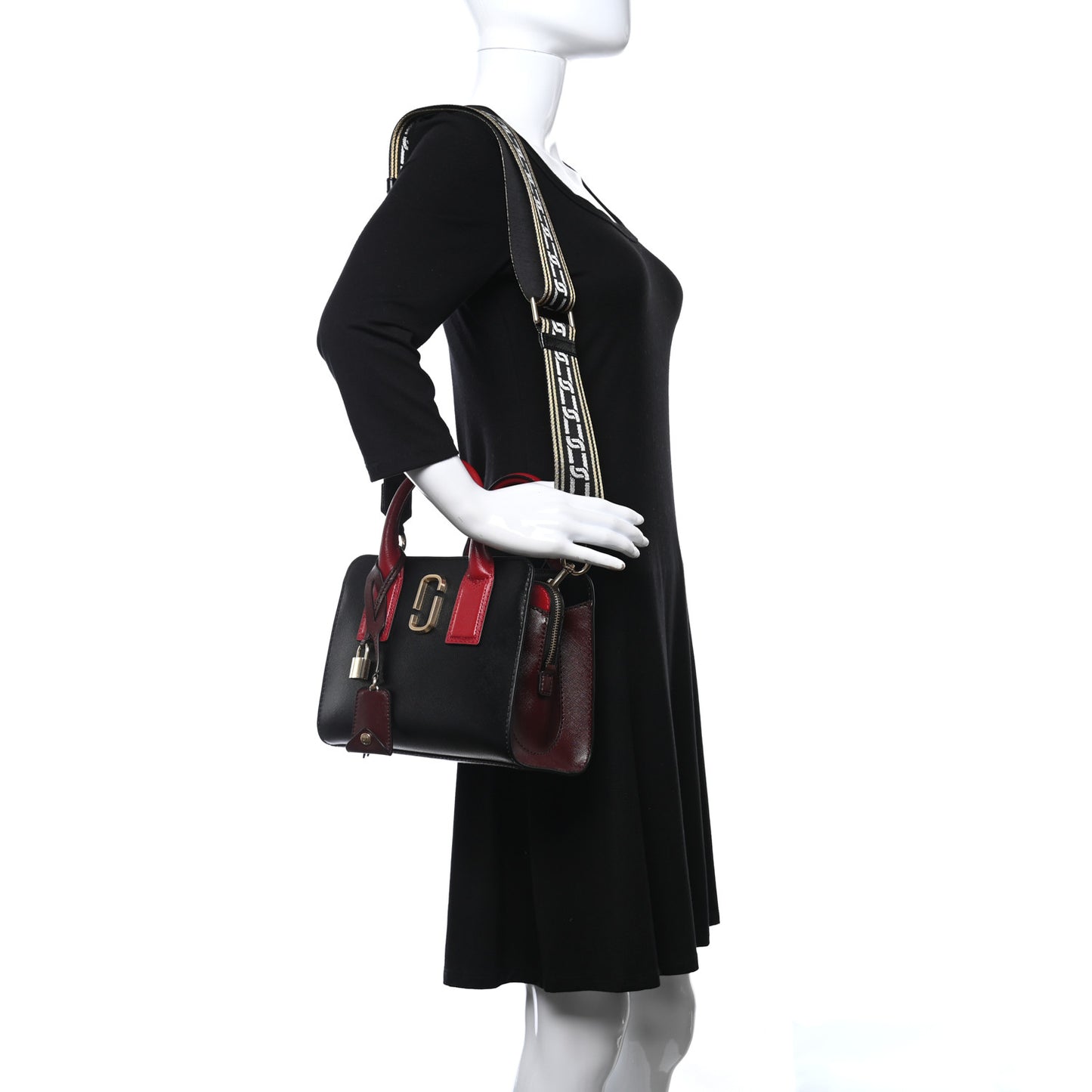 Saffiano Little Big Shot Tote Black