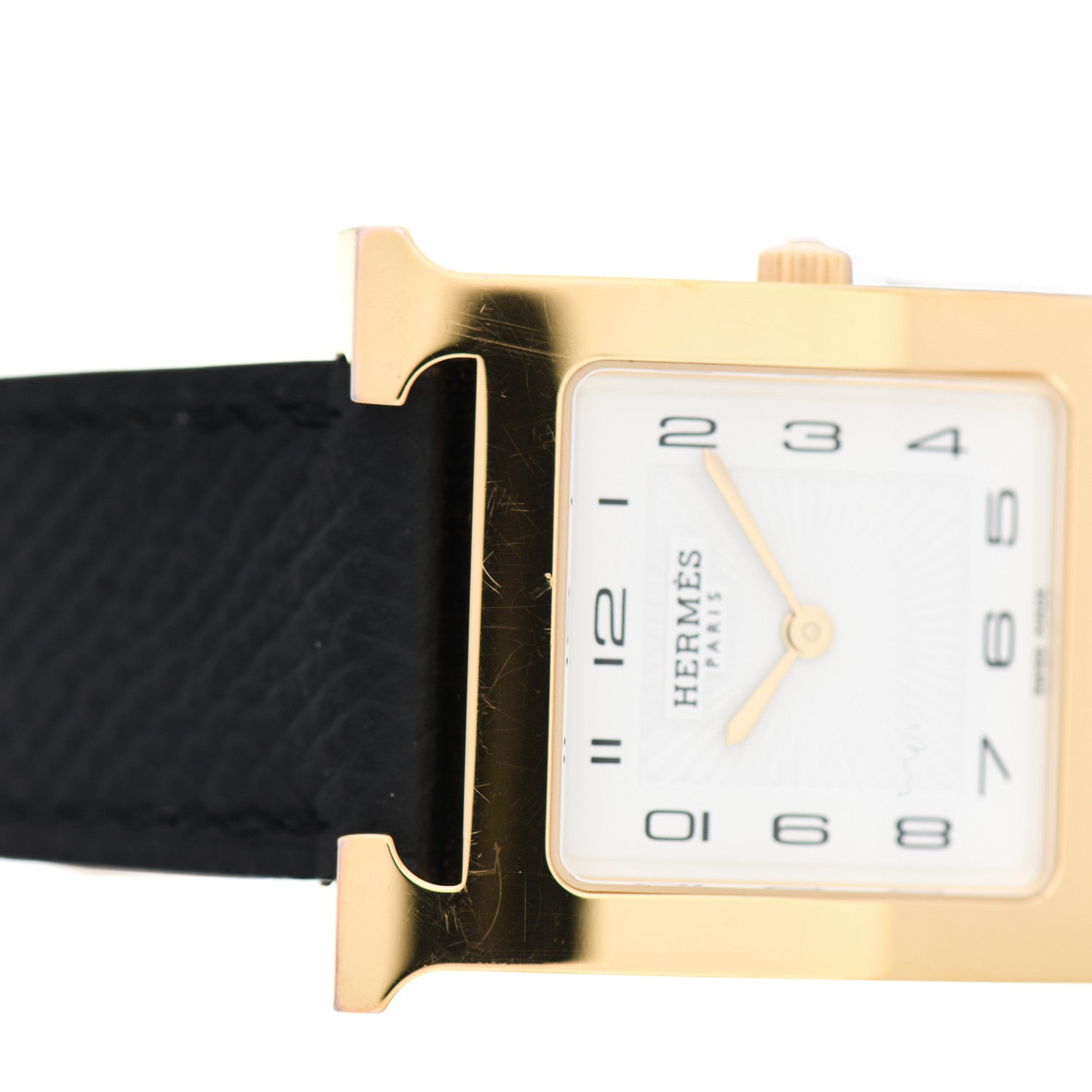 Hermes Stainless Steel Epsom 26mm Heure H Hour Quartz Watch Noir 5 of 6