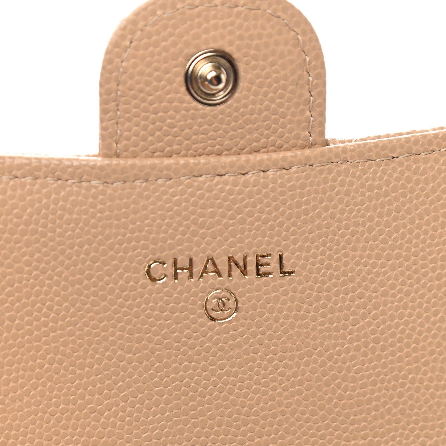 Chanel Caviar Quilted Medium Flap Wallet Beige 6 of 9