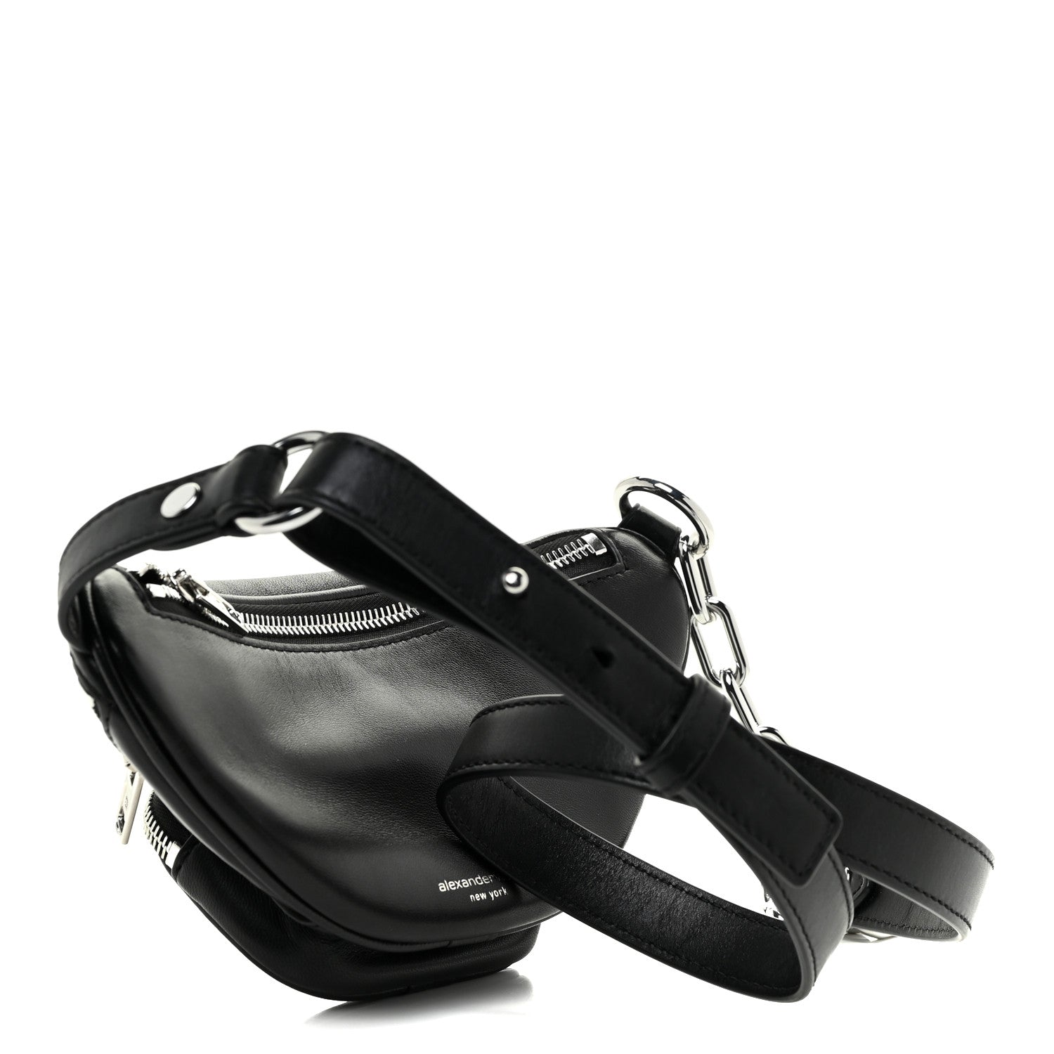 Alexander Wang Lambskin Mini Attica Belt Bag Black 2 of 10