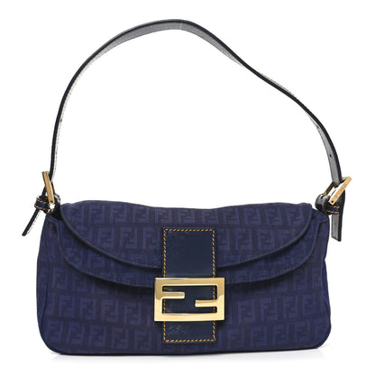 Fendi Zucchino Baguette Blue 2 of 19