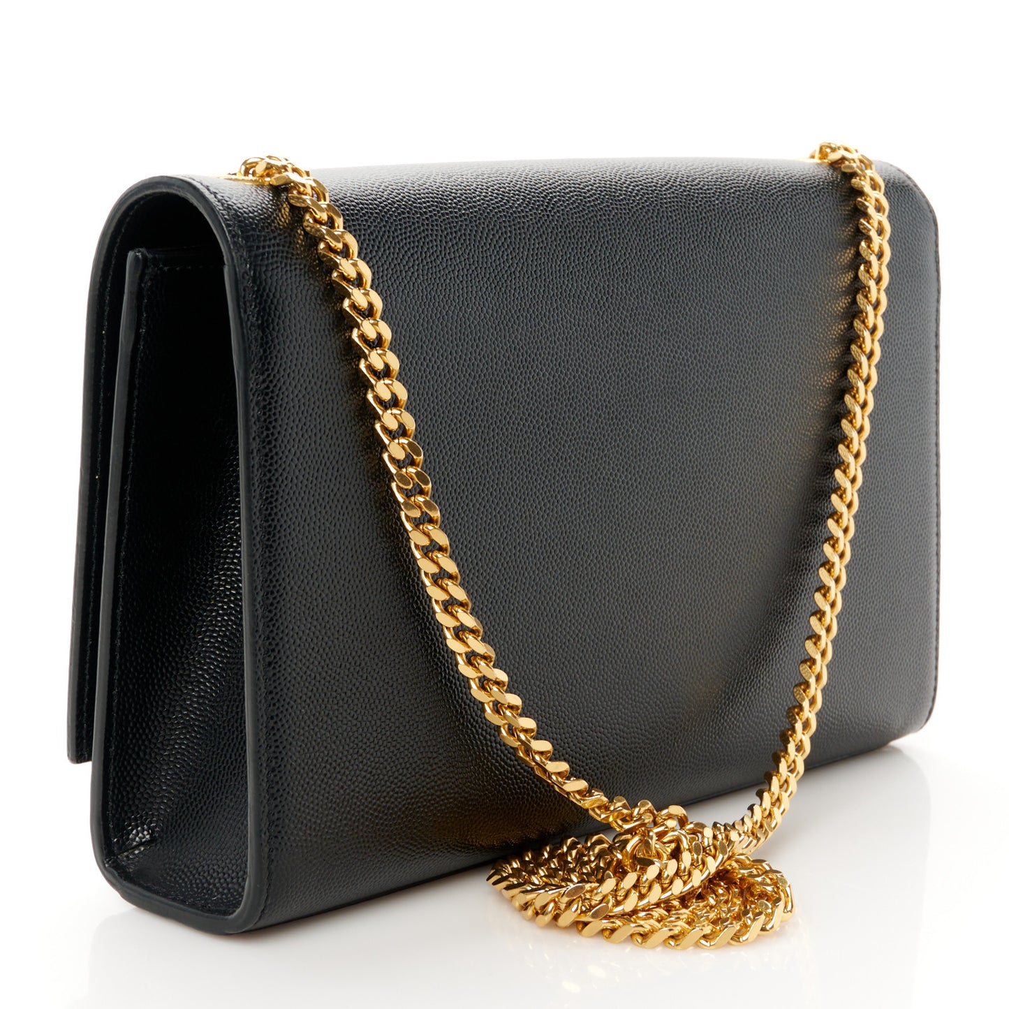Grain De Poudre Medium Classic Monogram Kate Satchel Black