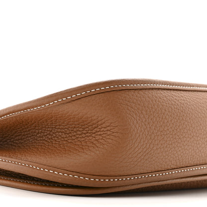 Hermes Taurillon Clemence EVELYNE III PM Gold 9 of 13